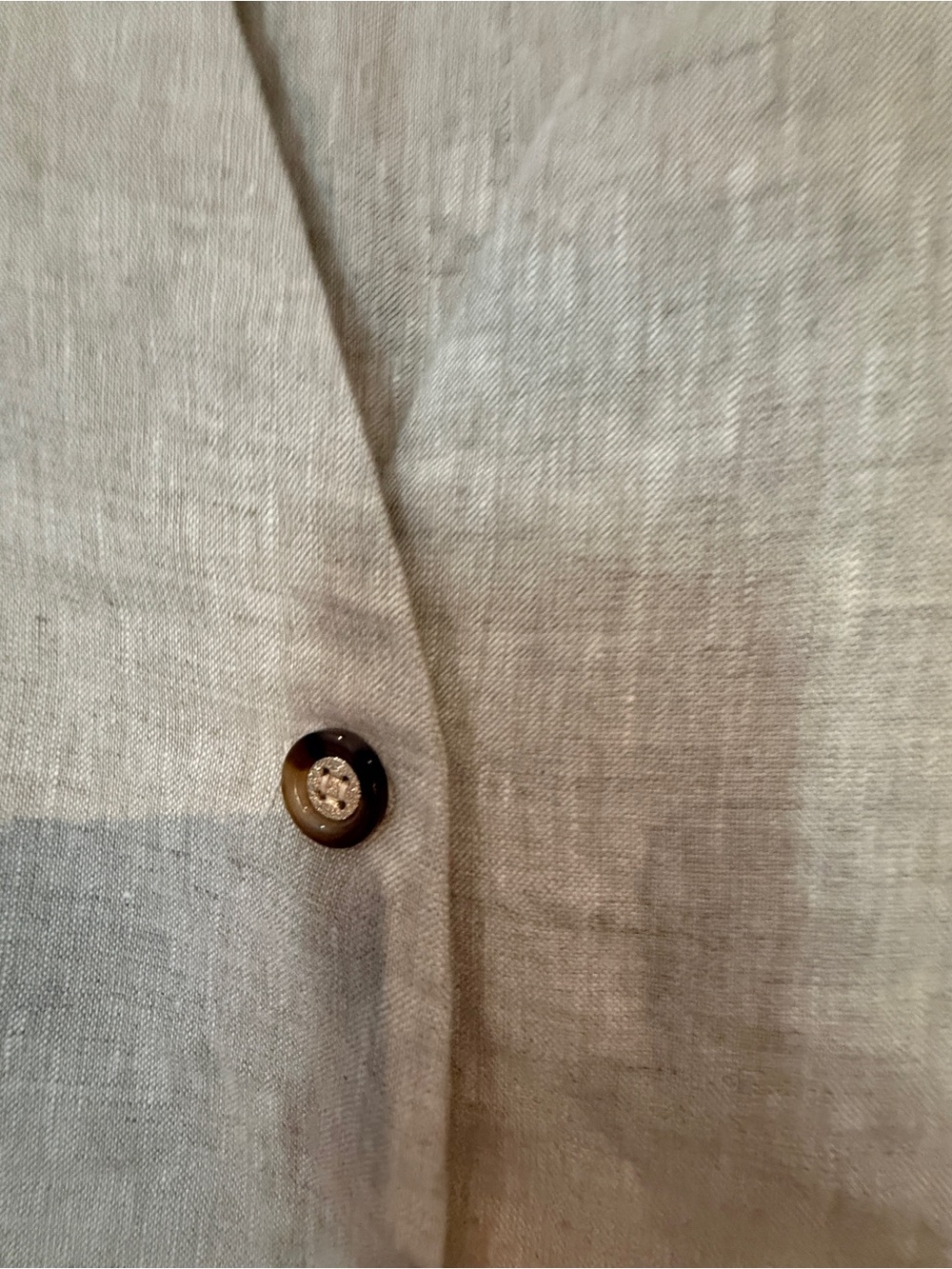 DISSH Natural Beige Linen Sleeveless Vest - Size 12 - Picture 6 of 7